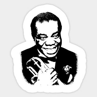 Louis Armstrong Retro Sticker